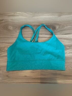 Women's green Strappy Sports Bra